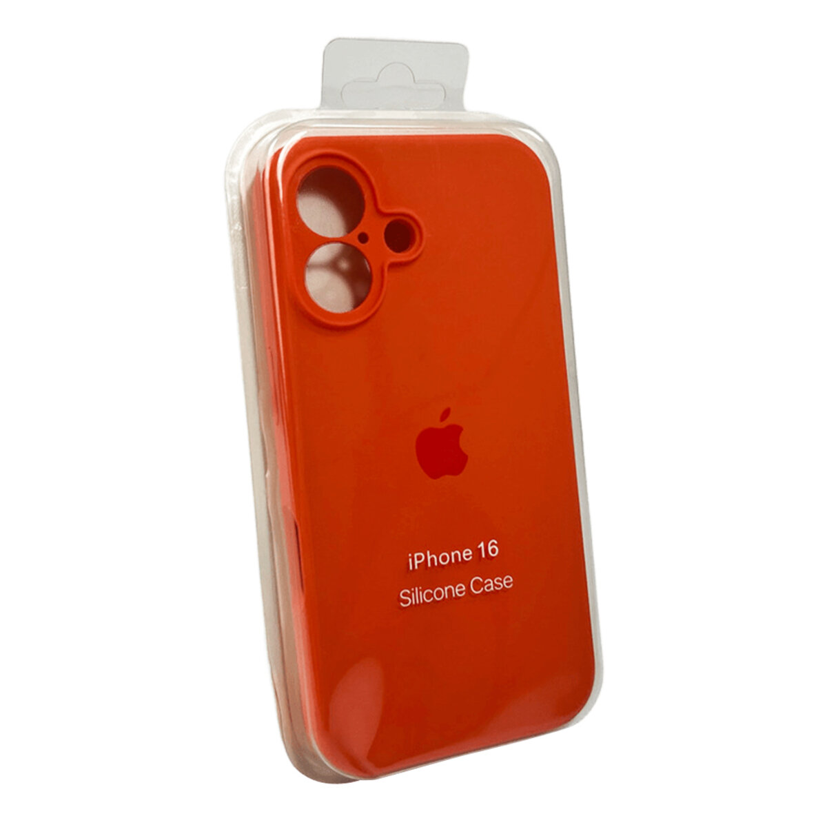 Чехол Silicone Full Case Camera Protect (AA) Apple iPhone 16 (Оранжевый) на картинке №2