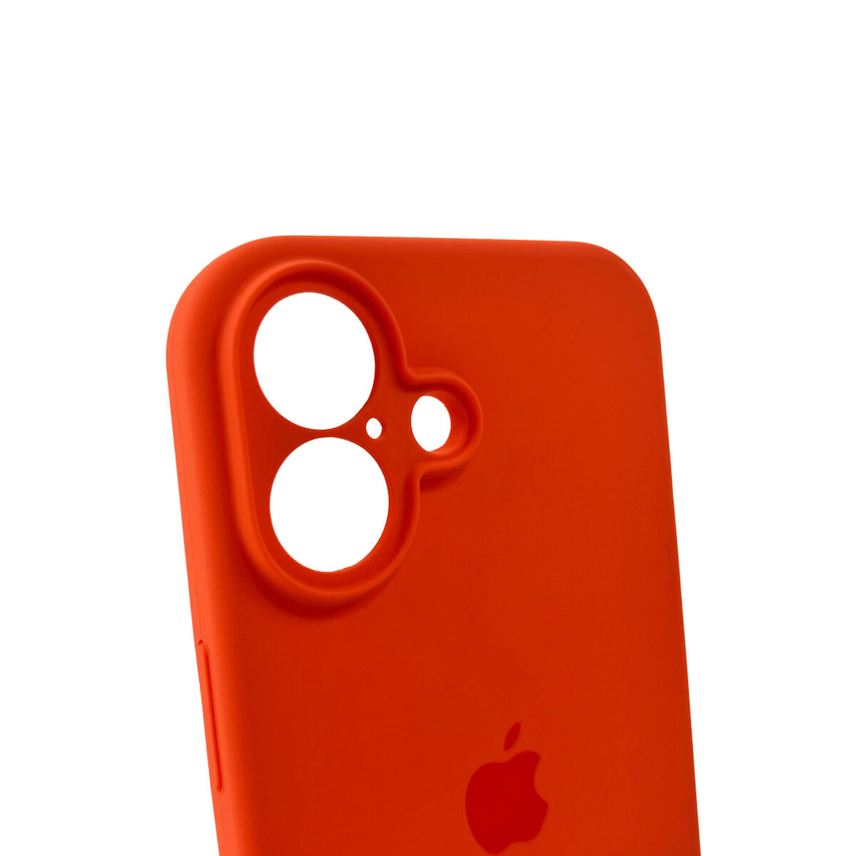 Чехол Silicone Full Case Camera Protect (AA) Apple iPhone 16 (Оранжевый) на картинке №6