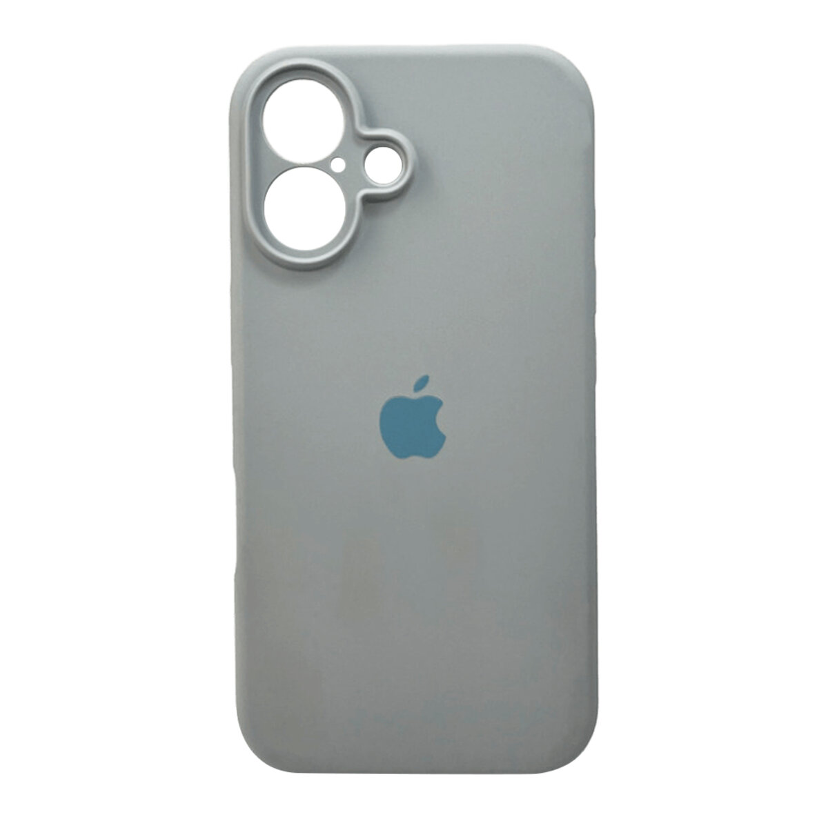 Чехол Silicone Full Case Camera Protect (AA) Apple iPhone 16 (Светло-голубой) на картинке №1