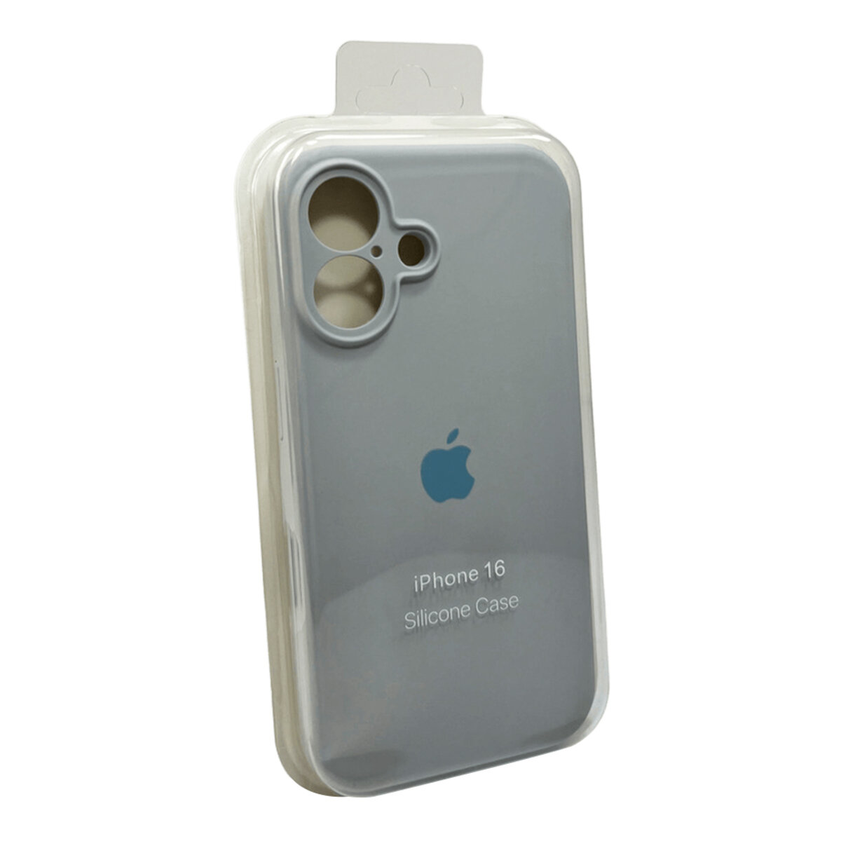 Чехол Silicone Full Case Camera Protect (AA) Apple iPhone 16 (Светло-голубой) на картинке №2