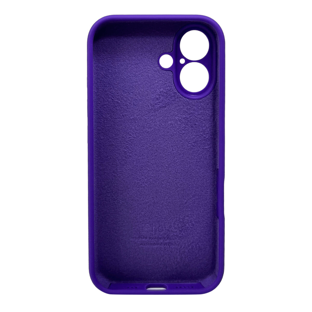 Чехол Silicone Full Case Camera Protect (AA) Apple iPhone 16 (Фиолетовый) на картинке №3