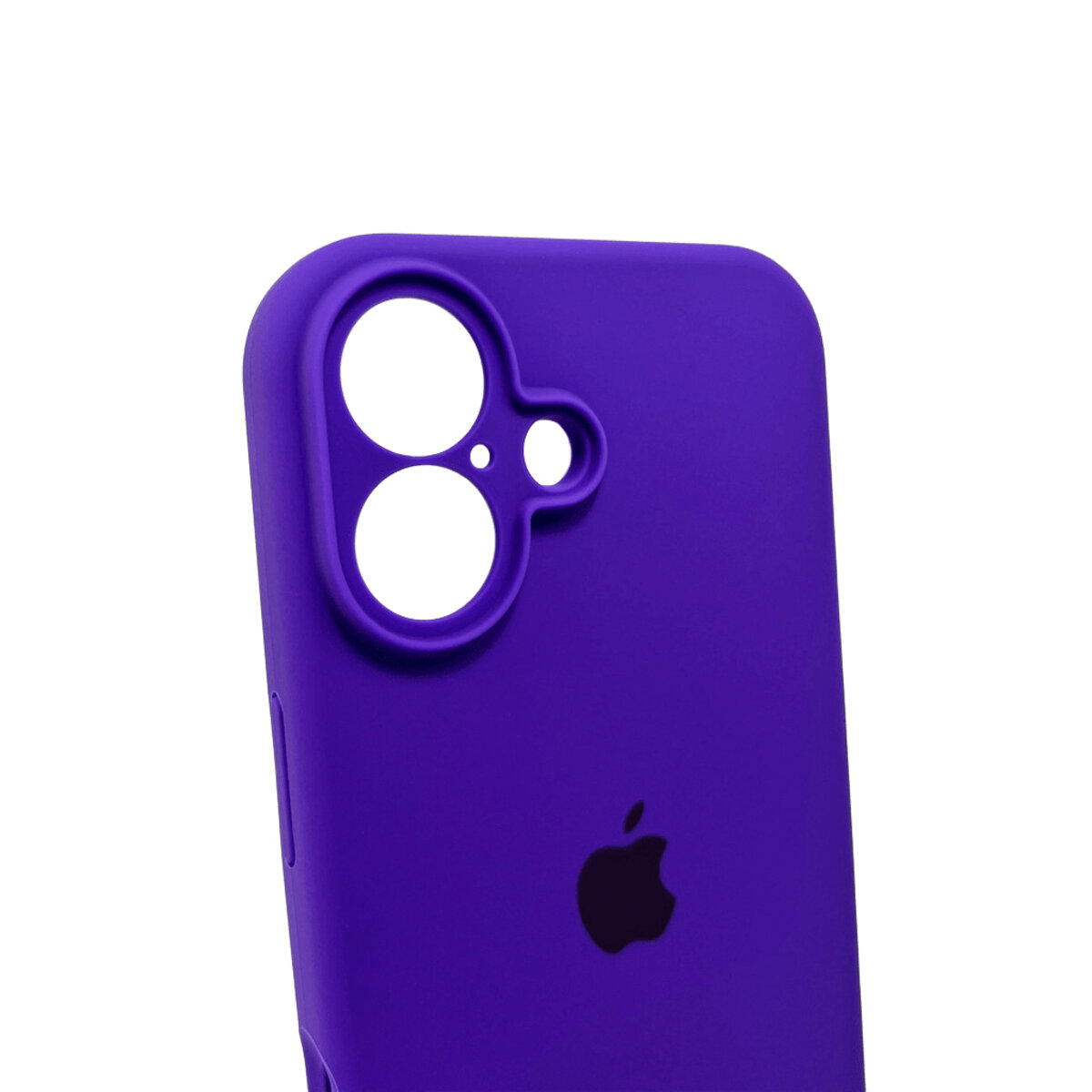 Чехол Silicone Full Case Camera Protect (AA) Apple iPhone 16 (Фиолетовый) на картинке №5