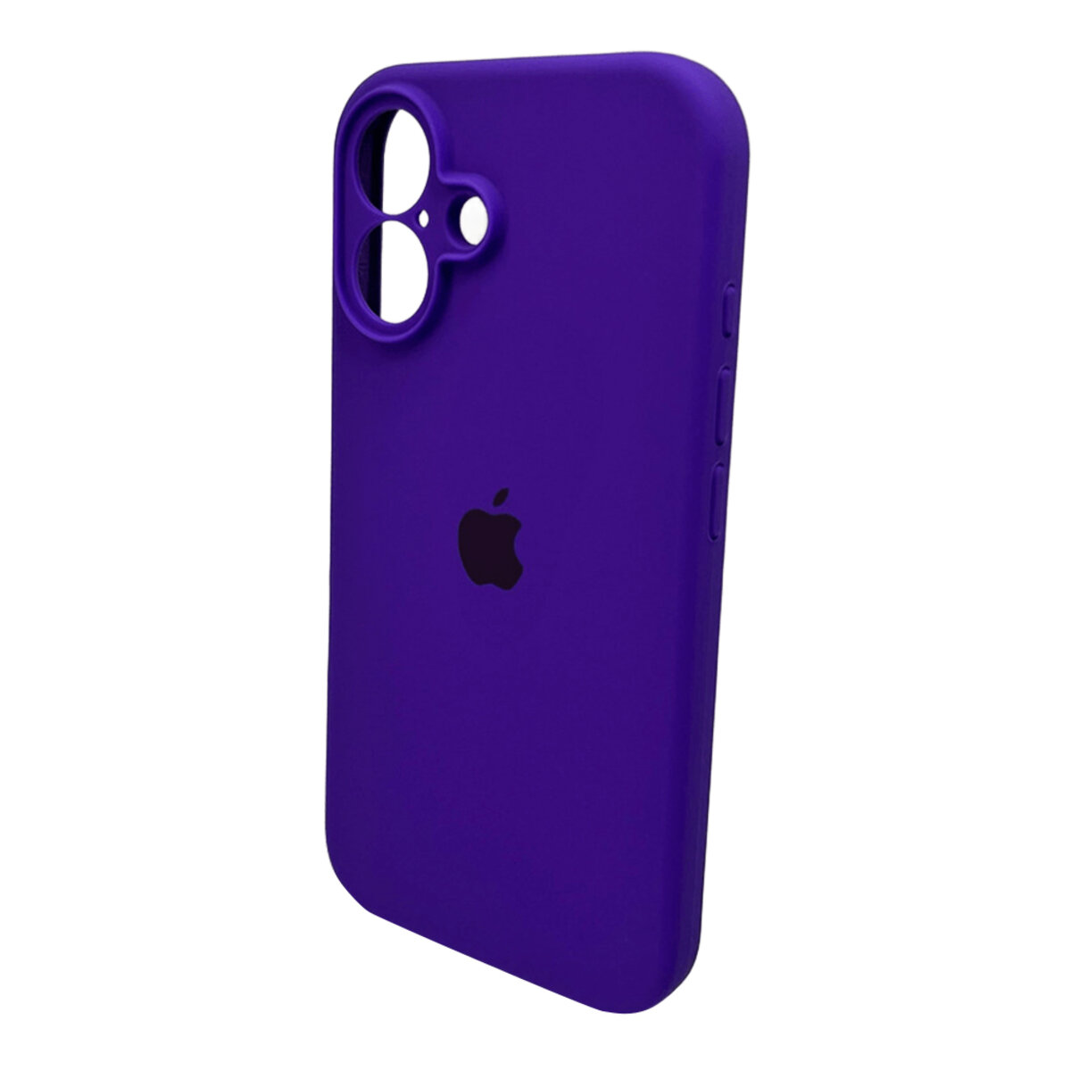 Чехол Silicone Full Case Camera Protect (AA) Apple iPhone 16 (Фиолетовый) на картинке №4