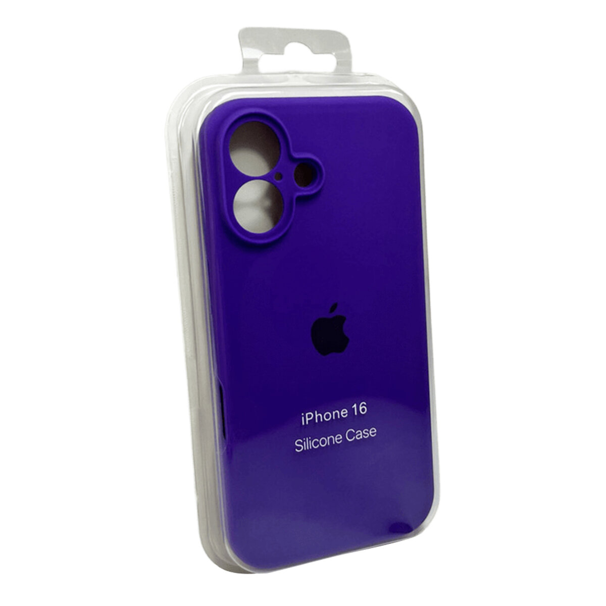 Чехол Silicone Full Case Camera Protect (AA) Apple iPhone 16 (Фиолетовый) на картинке №2