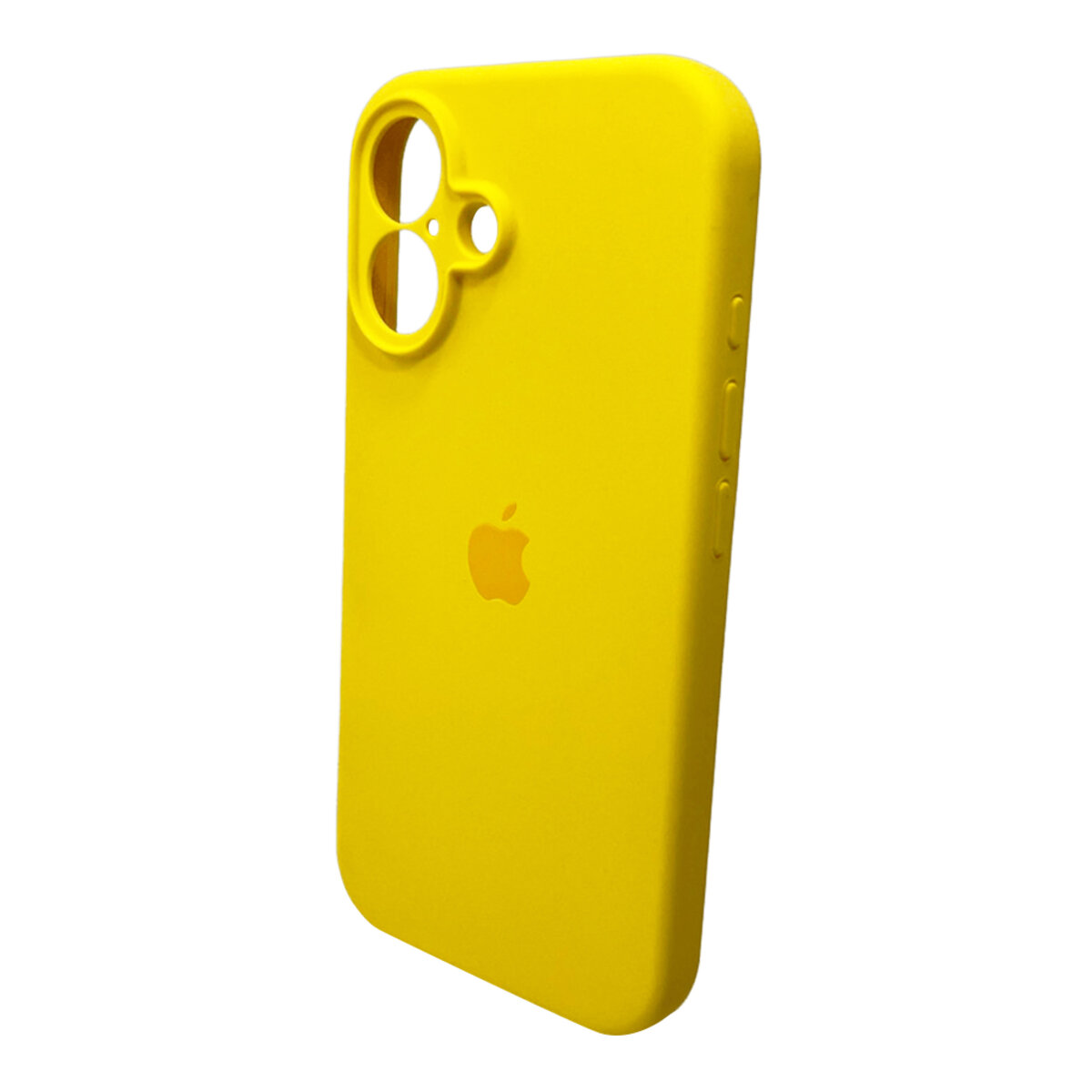 Чехол Silicone Full Case Camera Protect (AA) Apple iPhone 16 (Желтый) на картинке №5