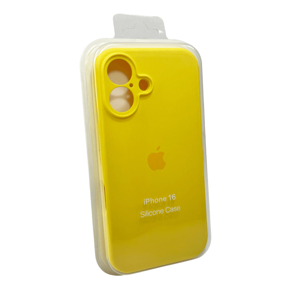 Чехол Silicone Full Case Camera Protect (AA) Apple iPhone 16 (Желтый) на картинке №2