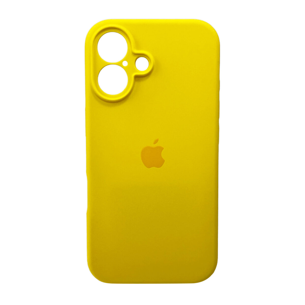 Чехол Silicone Full Case Camera Protect (AA) Apple iPhone 16 (Желтый) на картинке №1
