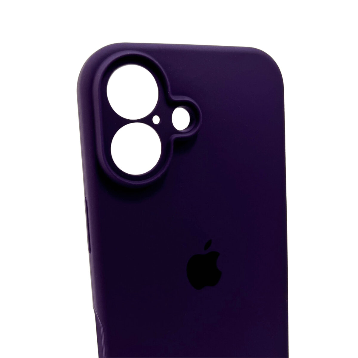 Чехол Silicone Full Case Camera Protect (AA) Apple iPhone 16 (Фиолетовый) на картинке №6