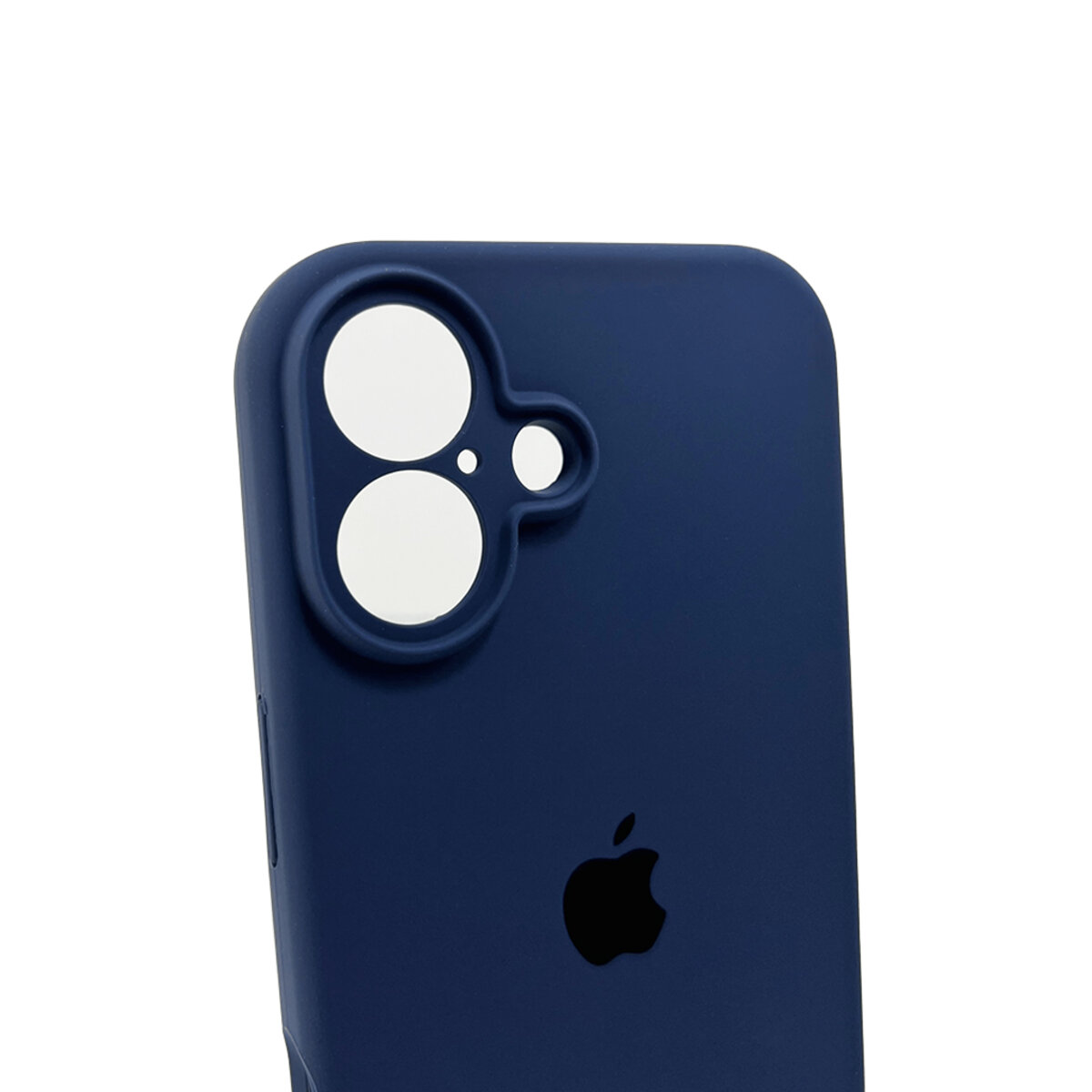 Чехол Silicone Full Case Camera Protect (AA) Apple iPhone 16 (Тёмно-синий) на картинке №6