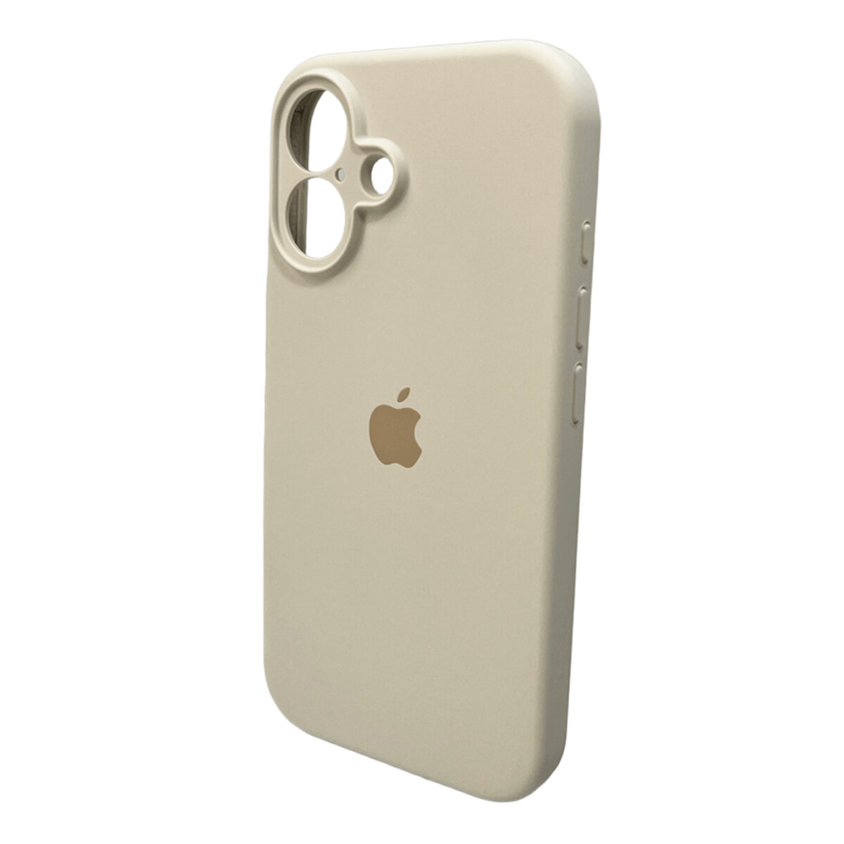 Чехол Silicone Full Case Camera Protect (AA) Apple iPhone 16 (Белый) на картинке №4