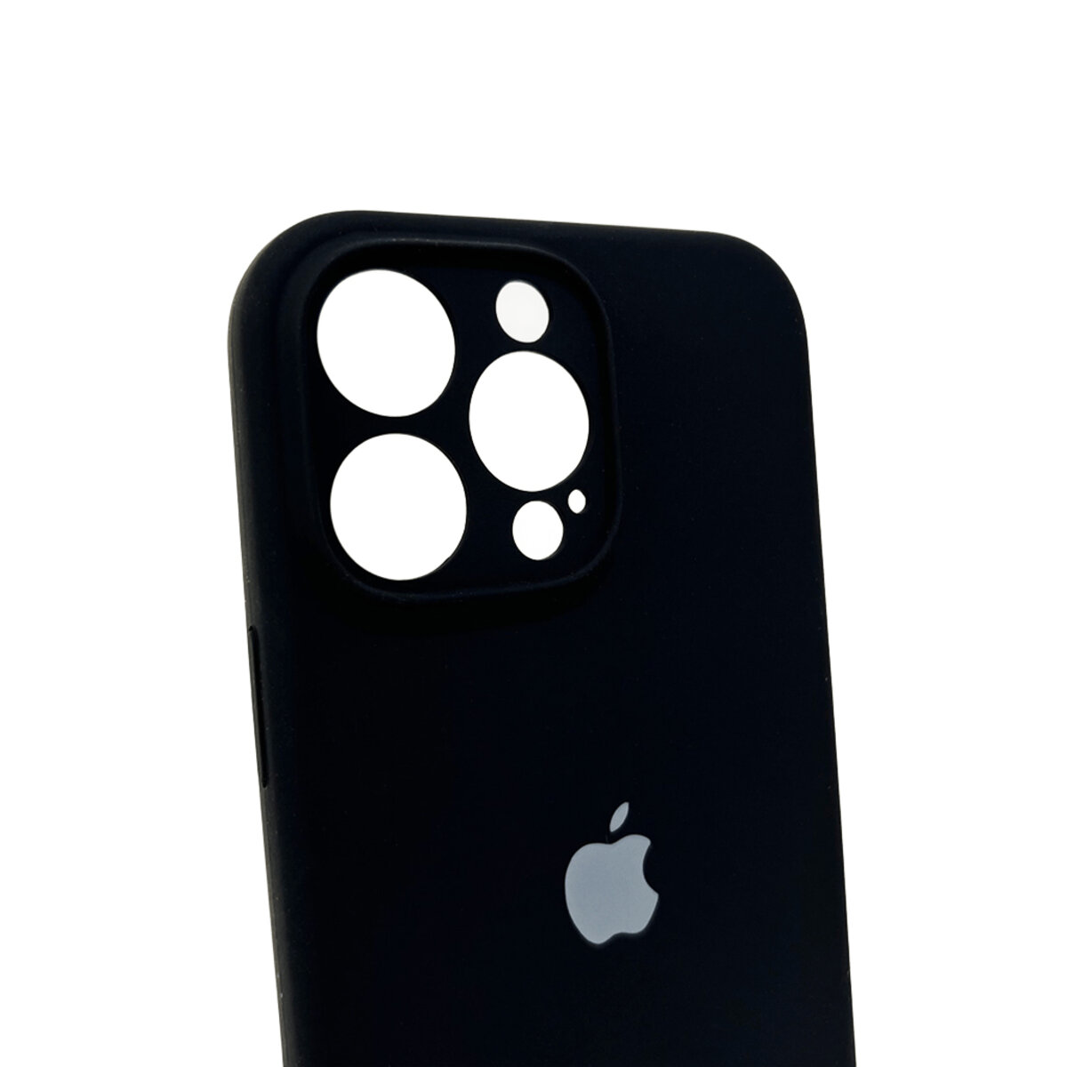 Чехол Silicone Full Case Camera Protect (AA) Apple iPhone 16 Pro (Черный) на картинке №5
