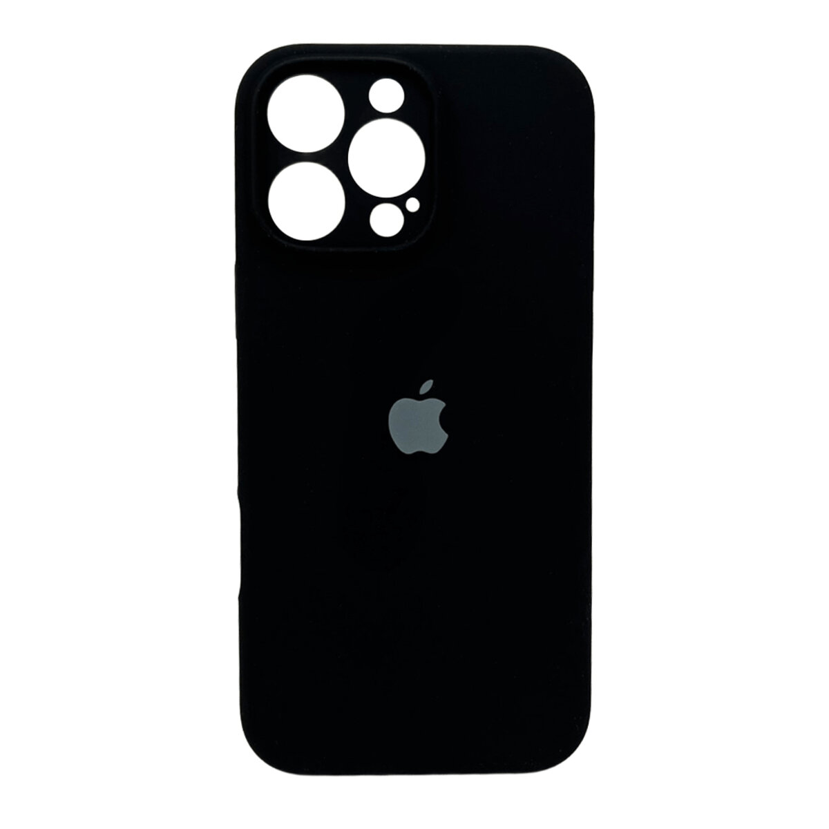 Чехол Silicone Full Case Camera Protect (AA) Apple iPhone 16 Pro (Черный) на картинке №1