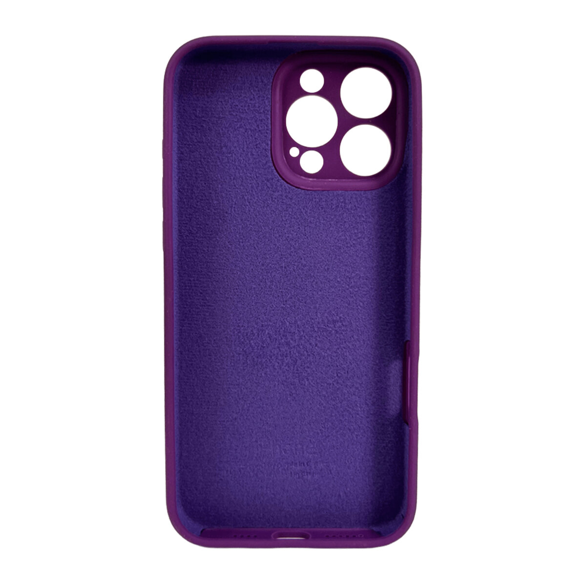 Чехол Silicone Full Case Camera Protect (AA) Apple iPhone 16 Pro (Фиолетовый) на картинке №3