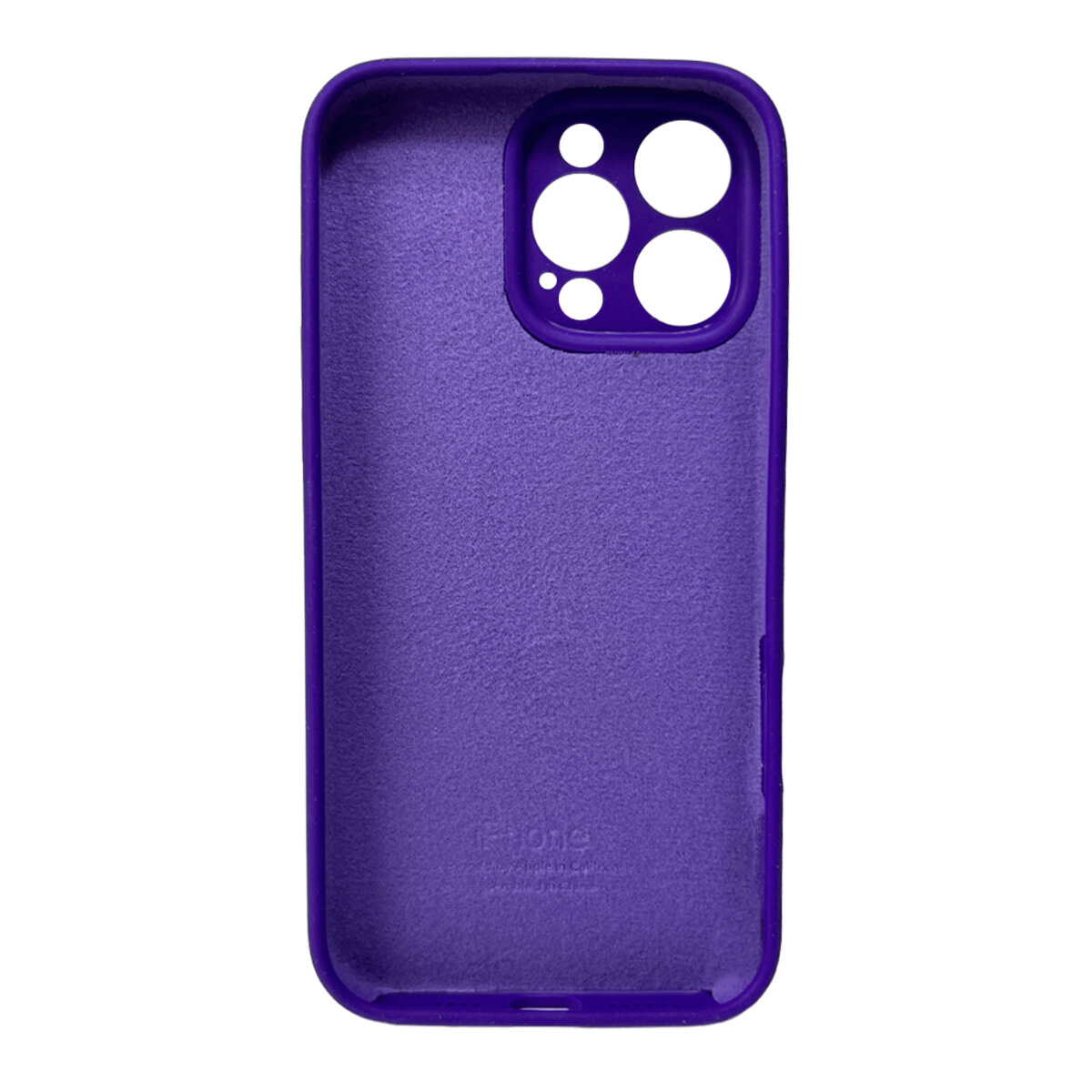 Чехол Silicone Full Case Camera Protect (AA) Apple iPhone 16 Pro (Фиолетовый) на картинке №3
