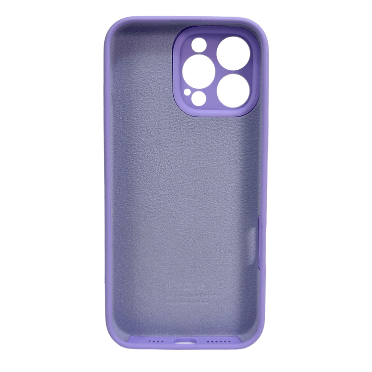 Чехол Silicone Full Case Camera Protect (AA) Apple iPhone 16 Pro (Сиреневый) на картинке №3
