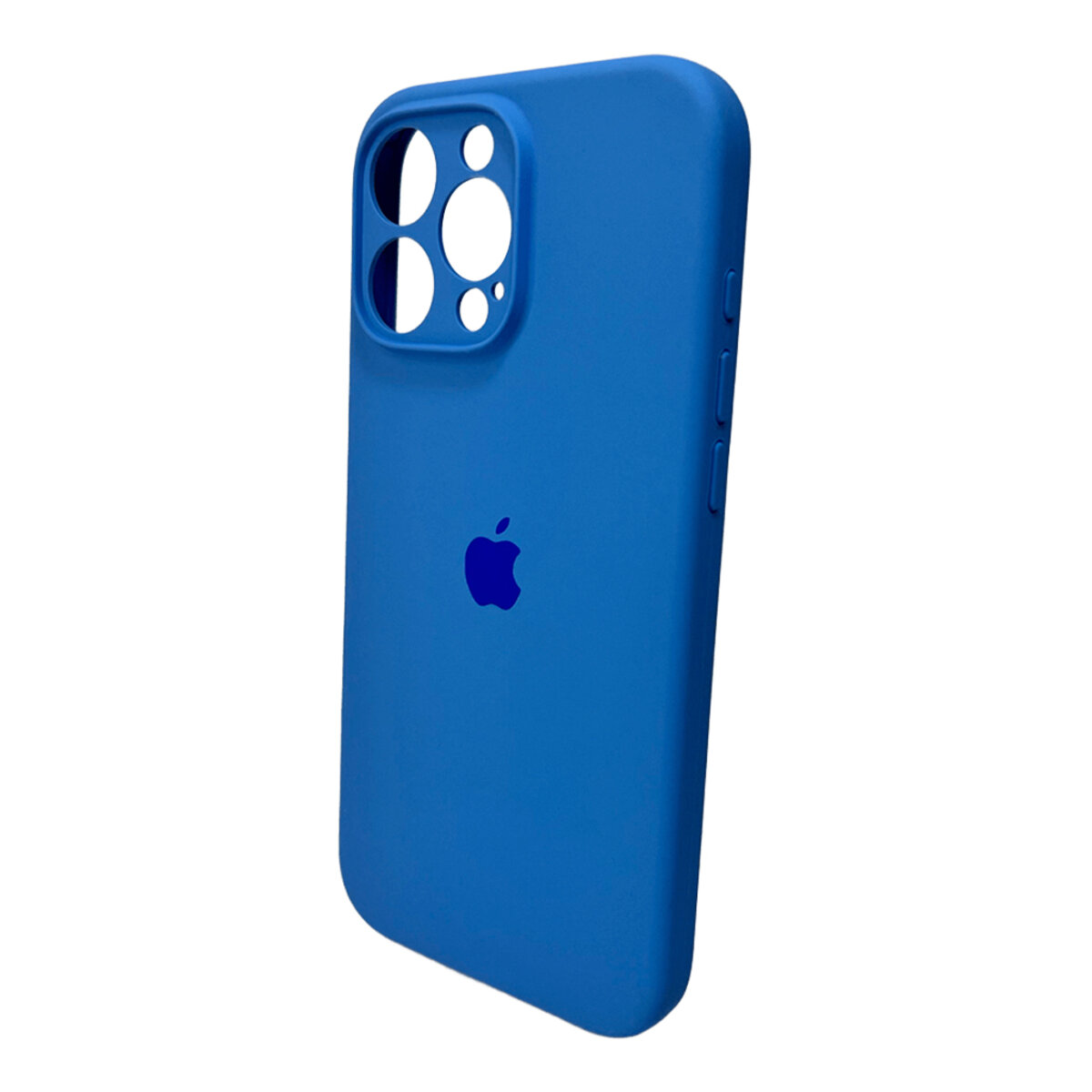 Чехол Silicone Full Case Camera Protect (AA) Apple iPhone 16 Pro (Синий) на картинке №4