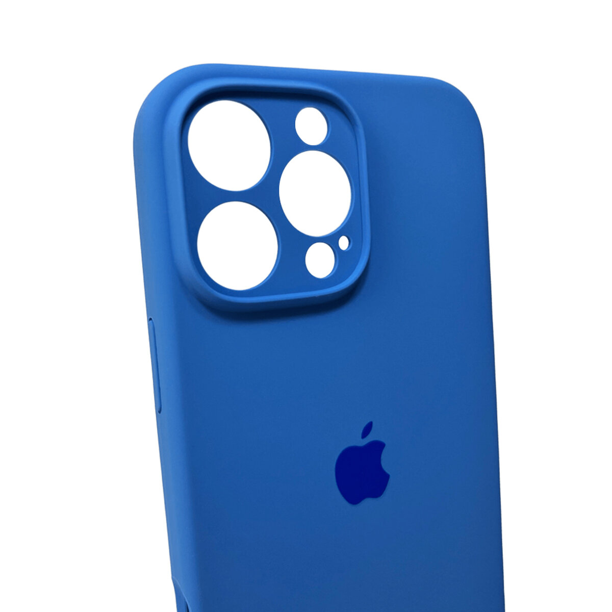 Чехол Silicone Full Case Camera Protect (AA) Apple iPhone 16 Pro (Синий) на картинке №5