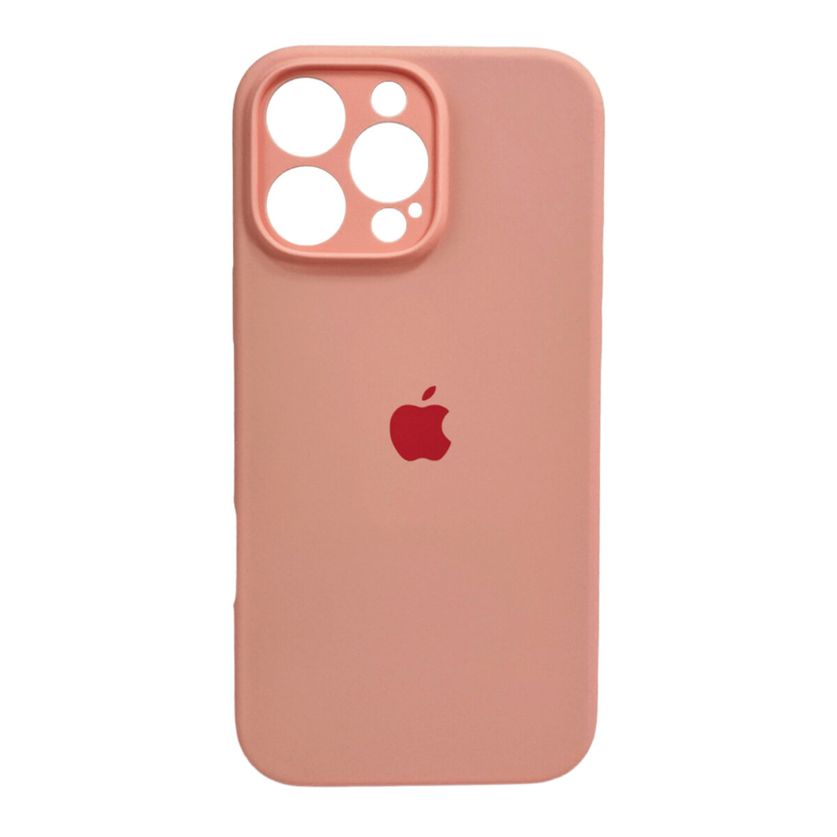 Чехол Silicone Full Case Camera Protect (AA) Apple iPhone 16 Pro (Оранжевый) на картинке №1