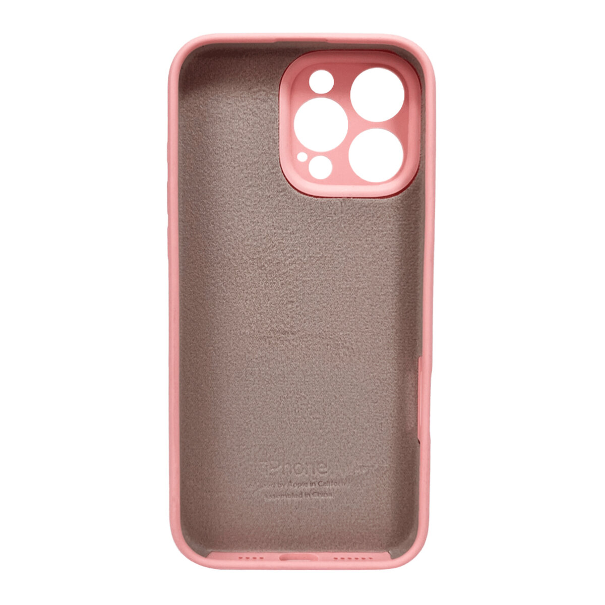 Чехол Silicone Full Case Camera Protect (AA) Apple iPhone 16 Pro (Розовый) на картинке №3
