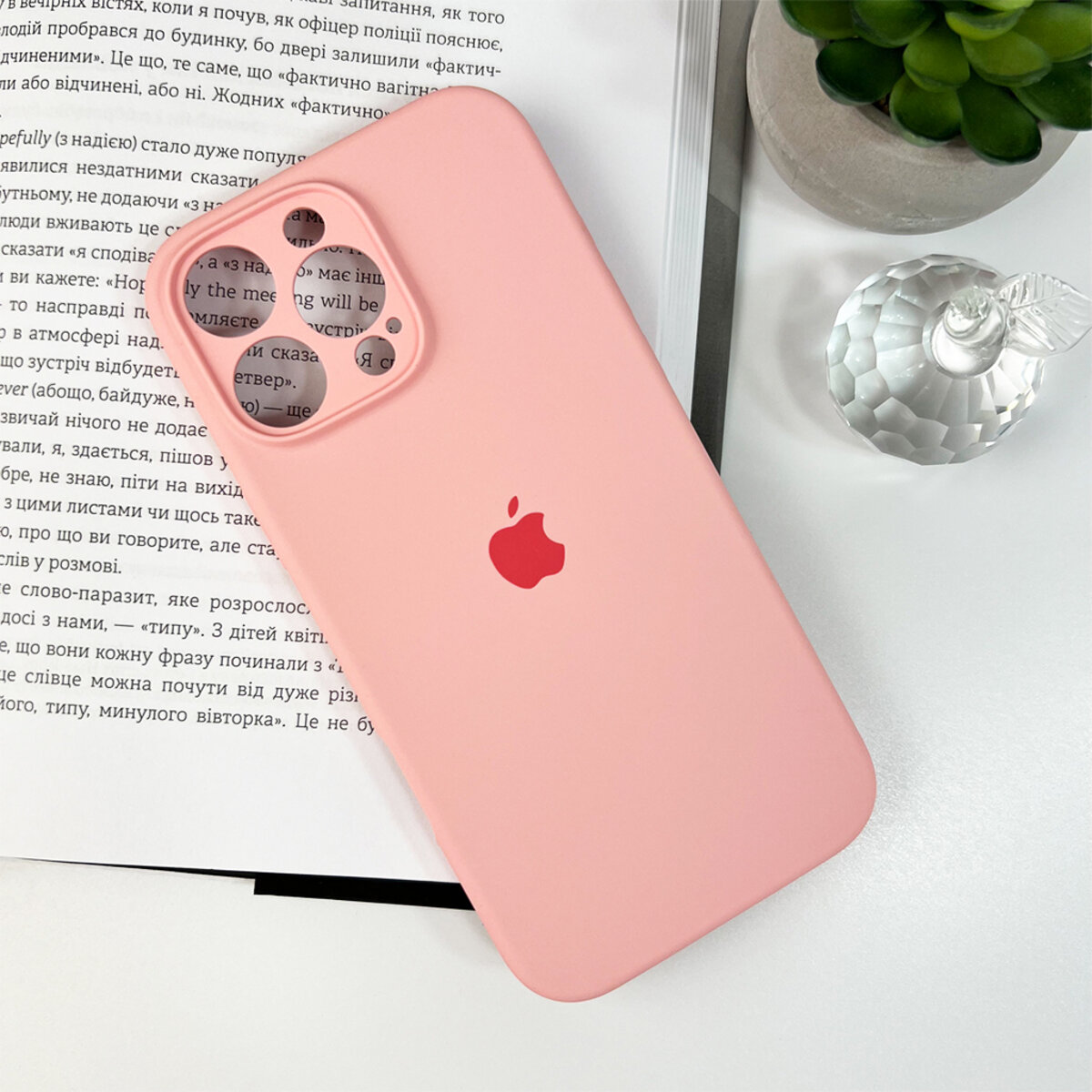 Чехол Silicone Full Case Camera Protect (AA) Apple iPhone 16 Pro (Розовый) на картинке №7