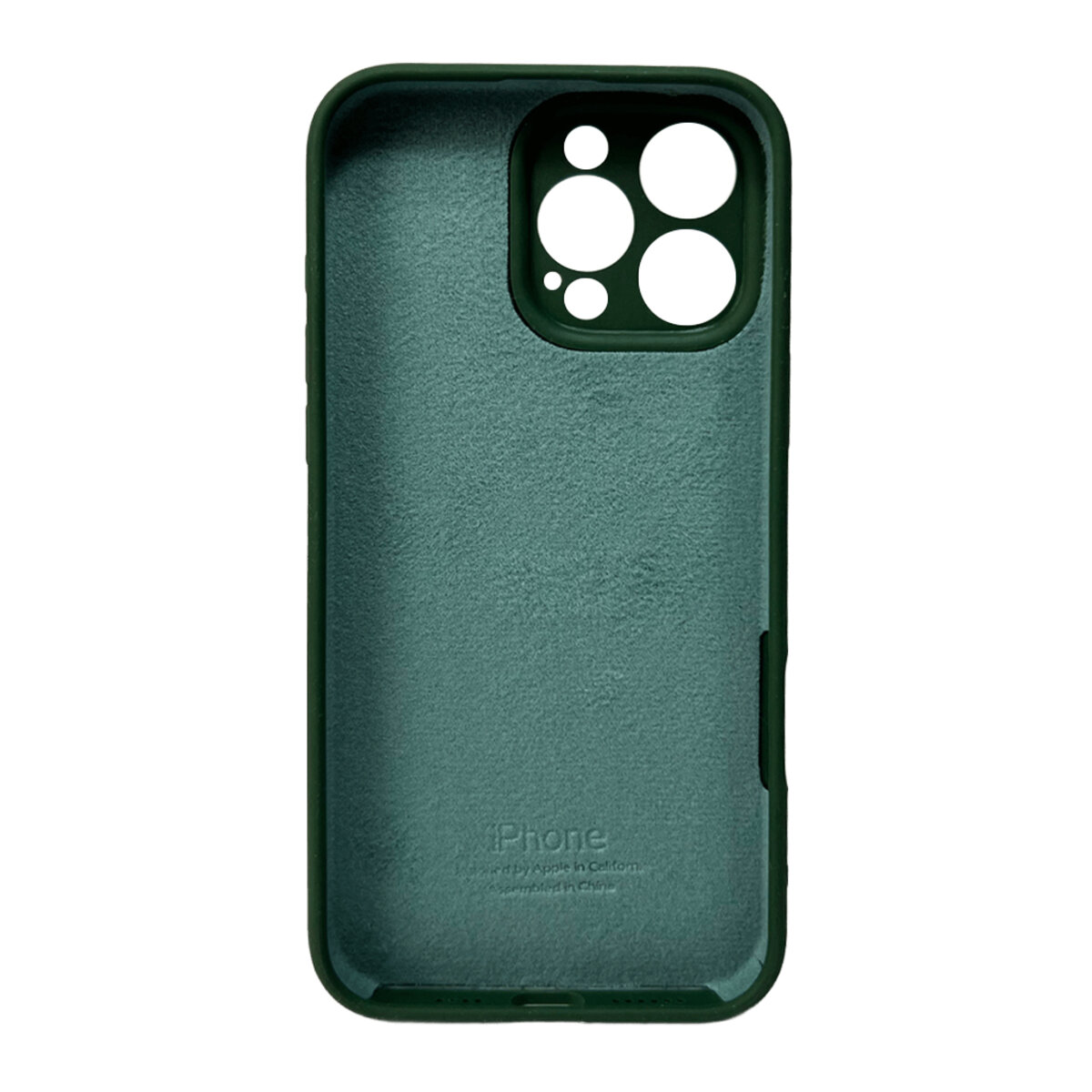 Чехол Silicone Full Case Camera Protect (AA) Apple iPhone 16 Pro (Зелёный) на картинке №3