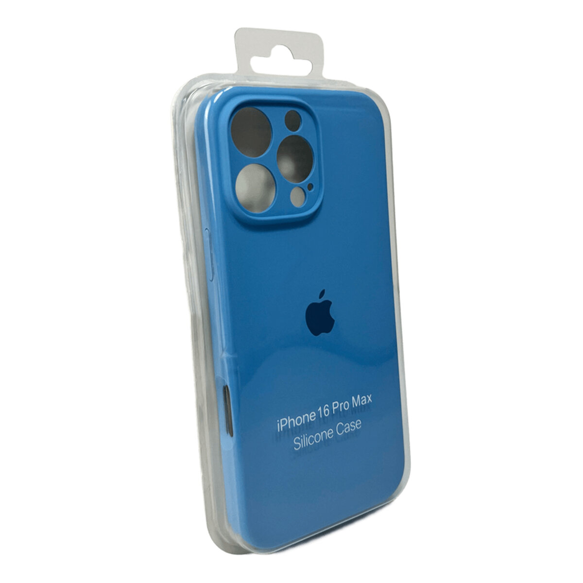 Чехол Silicone Full Case Camera Protect (AA) Apple iPhone 16 Pro (Голубой) на картинке №2