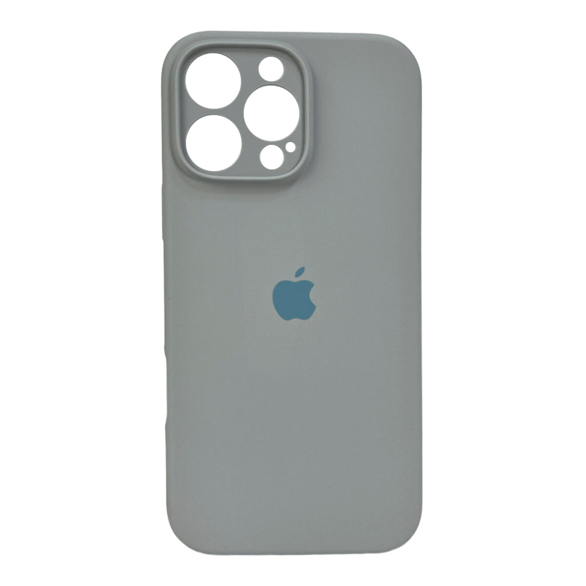 Чехол Silicone Full Case Camera Protect (AA) Apple iPhone 16 Pro (Светло-голубой) на картинке №1