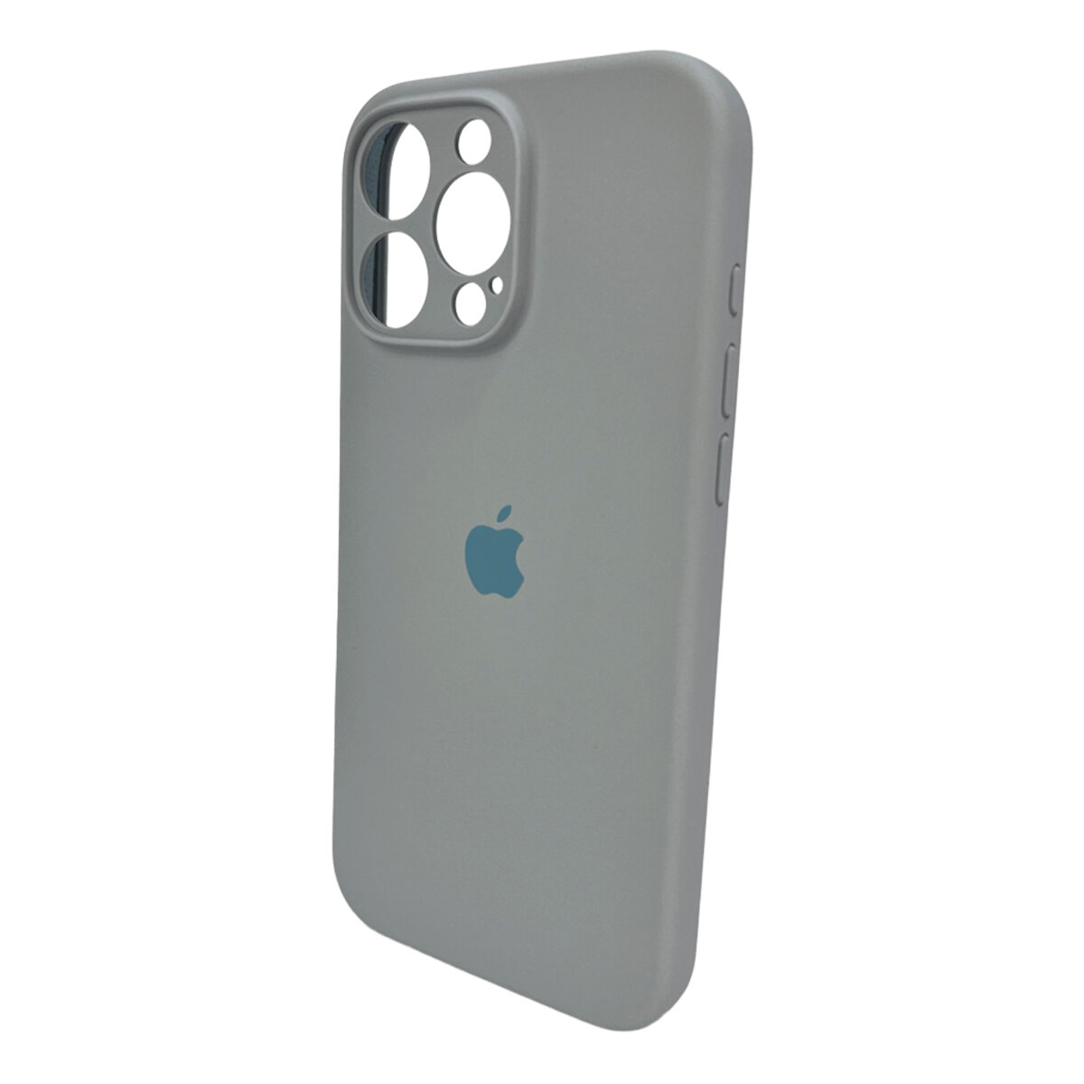 Чехол Silicone Full Case Camera Protect (AA) Apple iPhone 16 Pro (Светло-голубой) на картинке №5