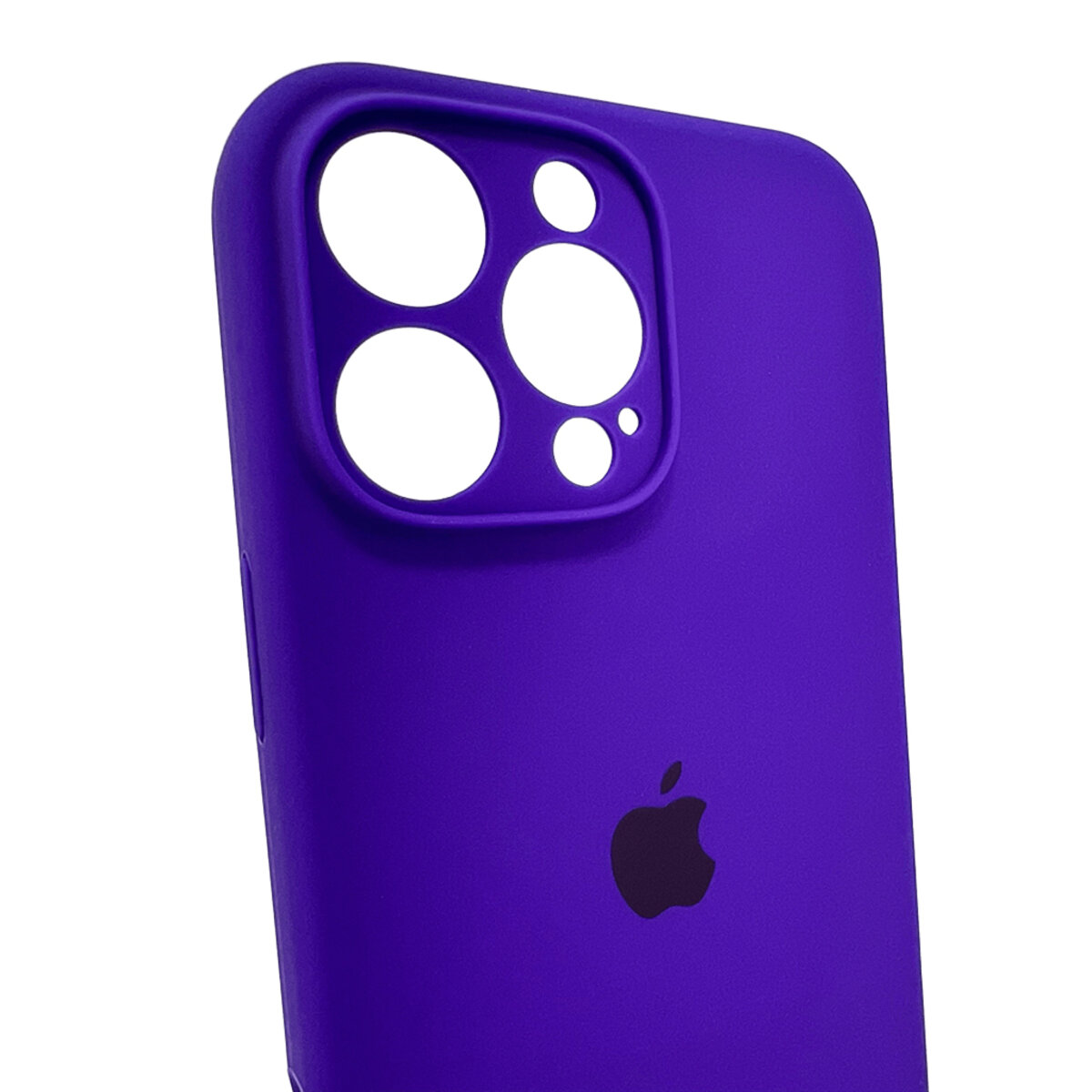 Чехол Silicone Full Case Camera Protect (AA) Apple iPhone 16 Pro (Фиолетовый) на картинке №6