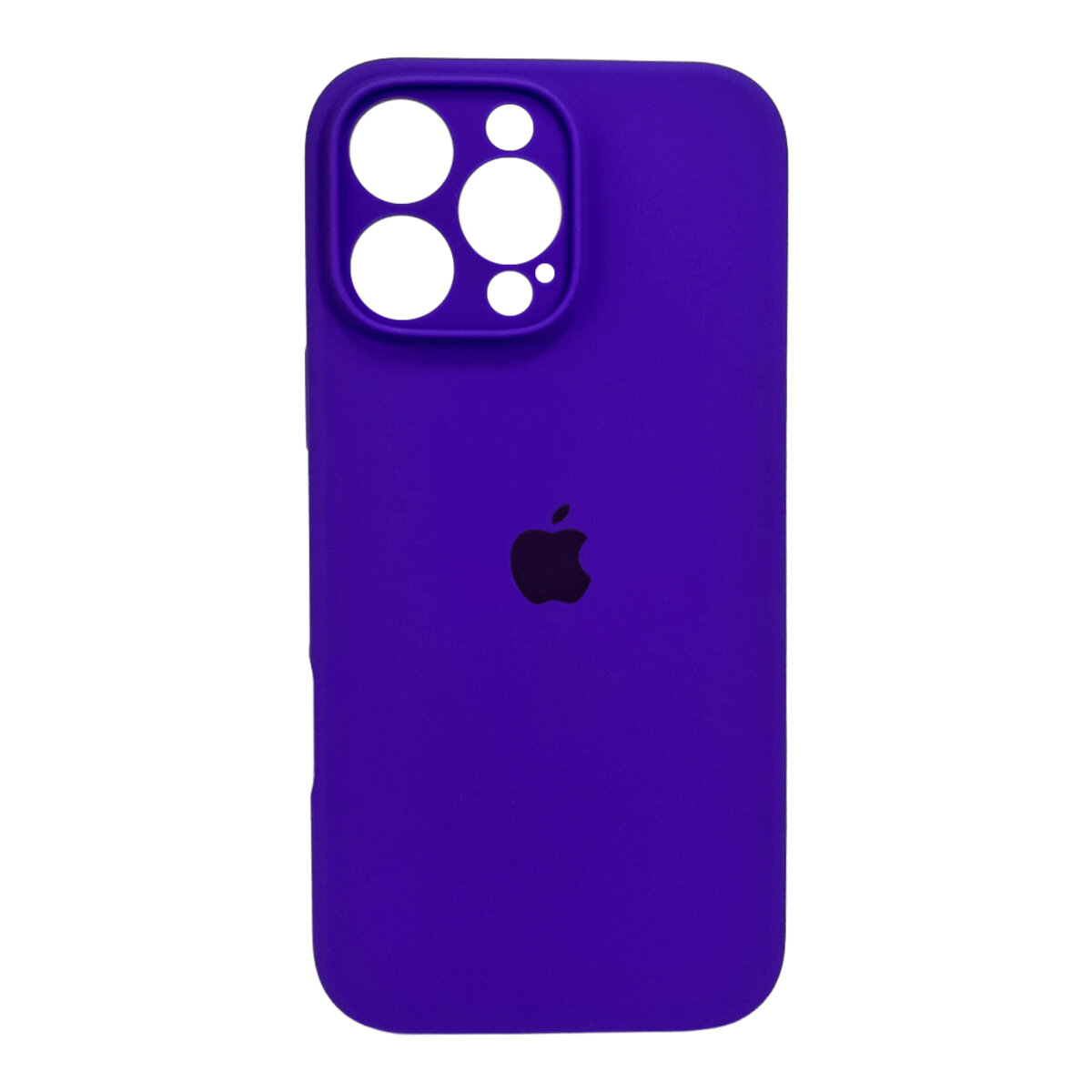 Чехол Silicone Full Case Camera Protect (AA) Apple iPhone 16 Pro (Фиолетовый) на картинке №1