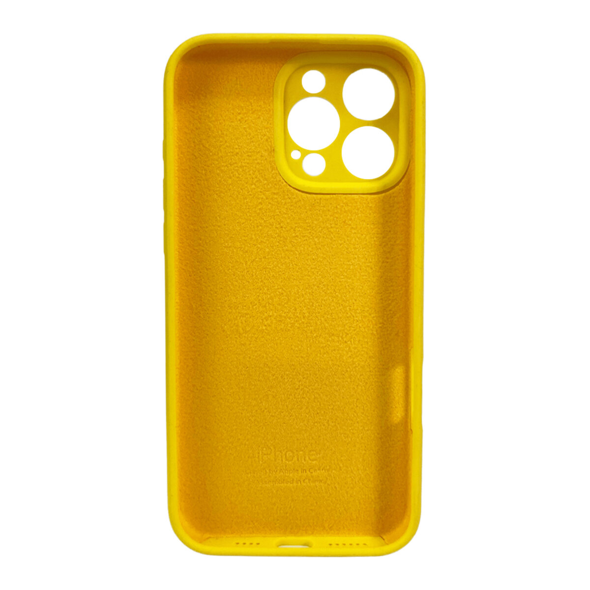 Чехол Silicone Full Case Camera Protect (AA) Apple iPhone 16 Pro (Желтый) на картинке №3