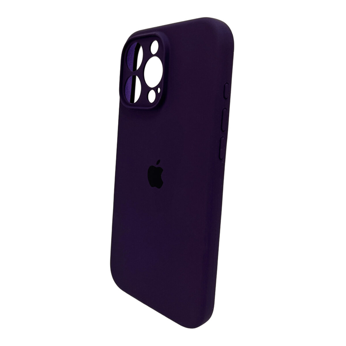 Чехол Silicone Full Case Camera Protect (AA) Apple iPhone 16 Pro (Фиолетовый) на картинке №4