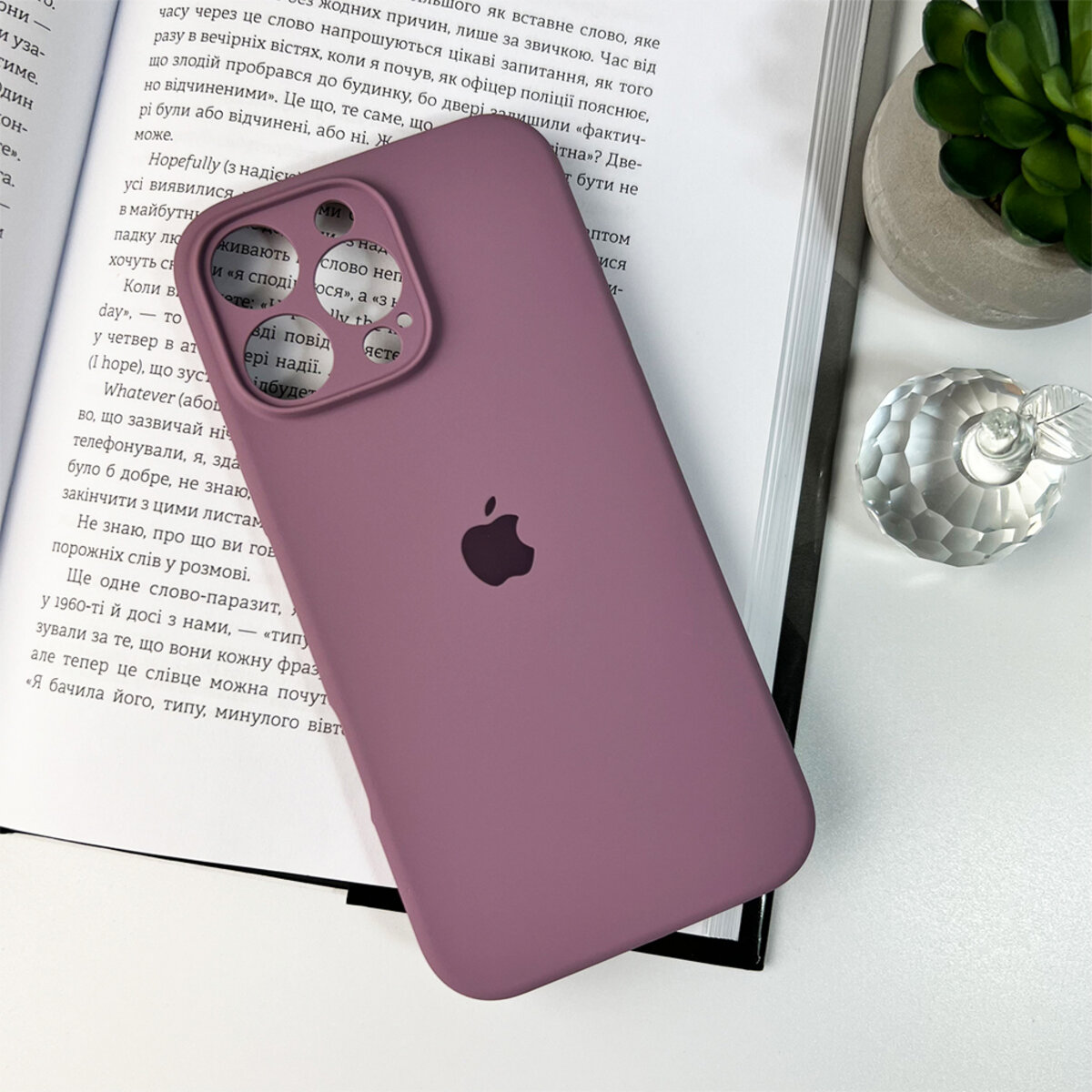 Чохол Silicone Full Case Camera Protect (AA) Apple iPhone 16 Pro Max (Пурпурний) на малюнкі №7