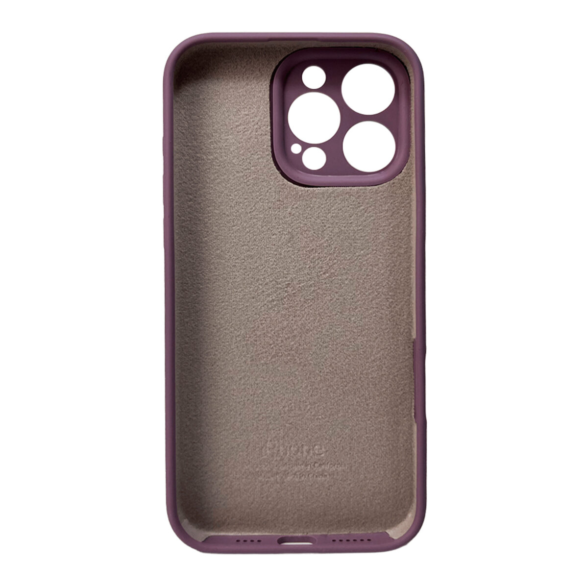 Чохол Silicone Full Case Camera Protect (AA) Apple iPhone 16 Pro Max (Пурпурний) на малюнкі №3