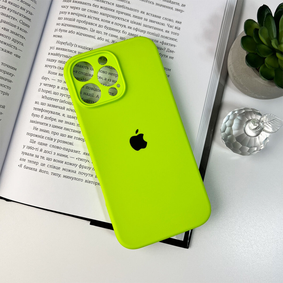 Чохол Silicone Full Case Camera Protect (AA) Apple iPhone 16 Pro Max (Зелений) на малюнкі №7