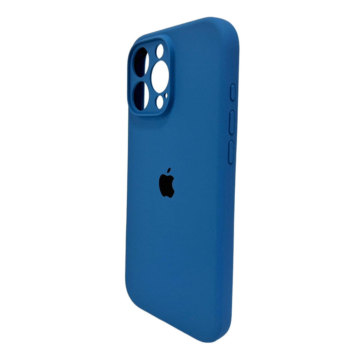 Чехол Silicone Full Case Camera Protect (AA) Apple iPhone 16 Pro Max (Светло-голубой) на картинке №4