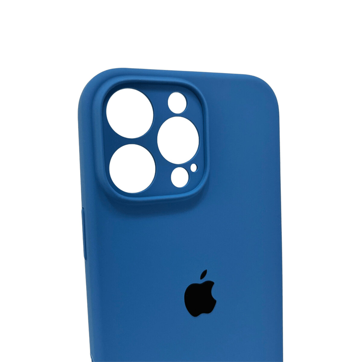 Чехол Silicone Full Case Camera Protect (AA) Apple iPhone 16 Pro Max (Светло-голубой) на картинке №5