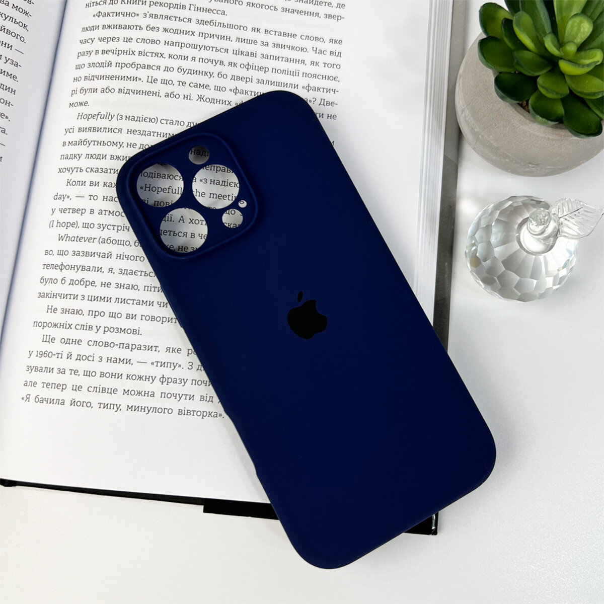 Чохол Silicone Full Case Camera Protect (AA) Apple iPhone 16 Pro Max (Синій) на малюнкі №7