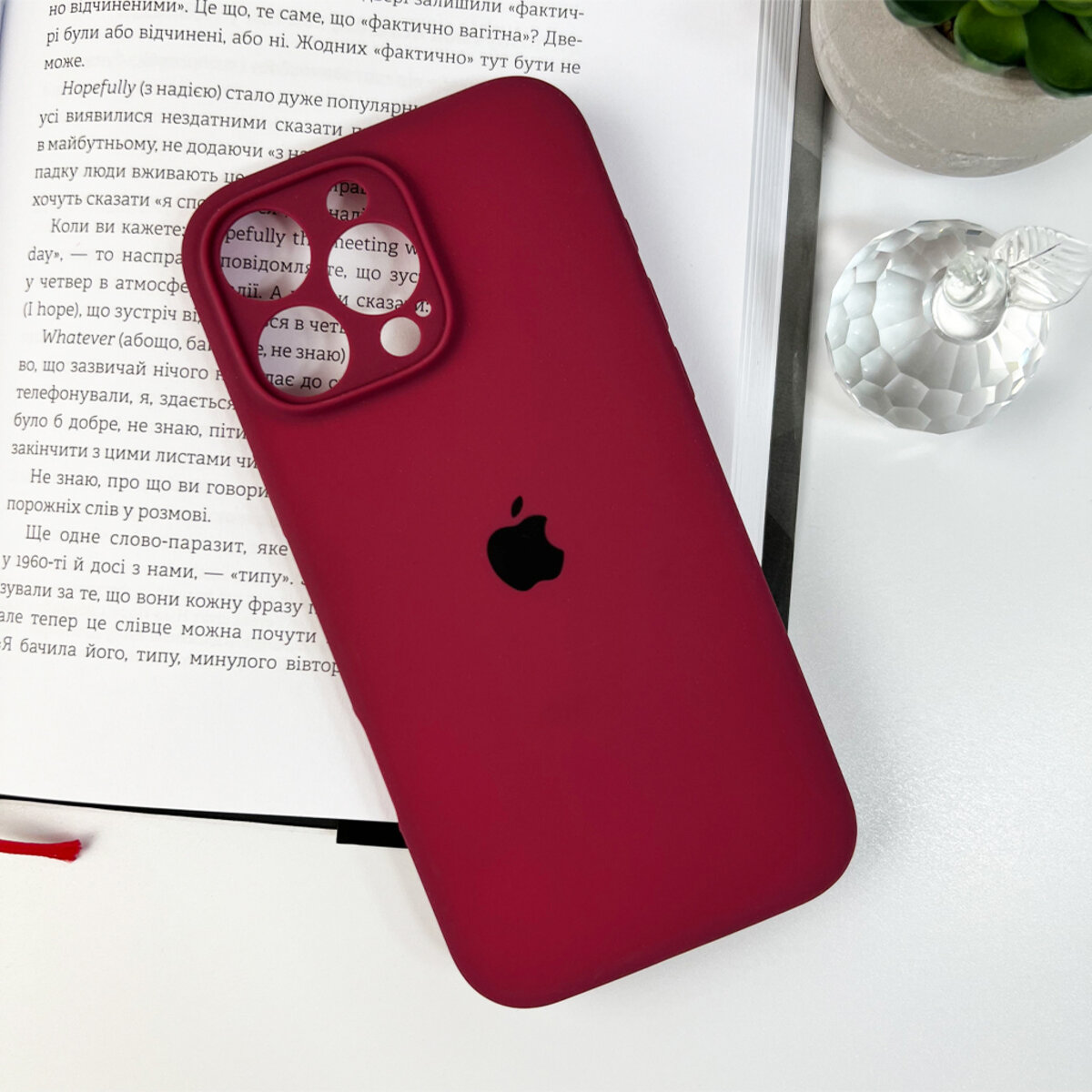 Чохол Silicone Full Case Camera Protect (AA) Apple iPhone 16 Pro Max (Бордовий) Фотографія №6 Чохол Silicone Full Case Camera Protect (AA) Apple iPhone 16 Pro Max (Бордовий) на малюнкі №6