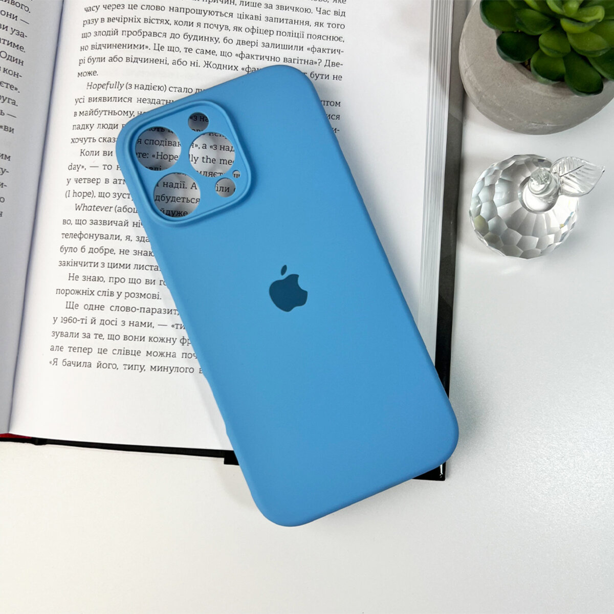 Чохол Silicone Full Case Camera Protect (AA) Apple iPhone 16 Pro Max (Волошковий) на малюнкі №7