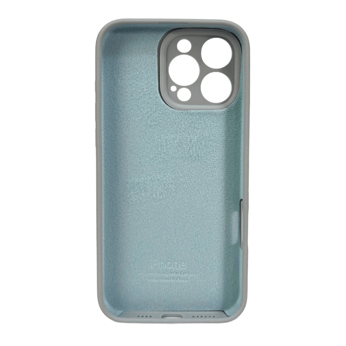 Чохол Silicone Full Case Camera Protect (AA) Apple iPhone 16 Pro Max (Світло-блакитний) на малюнкі №3