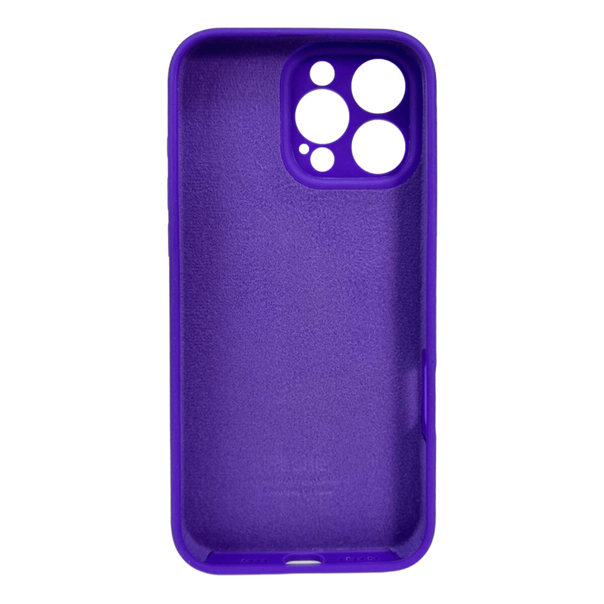 Чехол Silicone Full Case Camera Protect (AA) Apple iPhone 16 Pro Max (Фиолетовый) на картинке №3