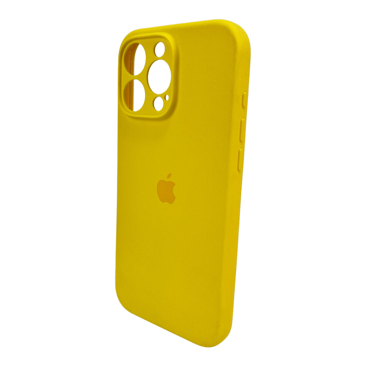 Чехол Silicone Full Case Camera Protect (AA) Apple iPhone 16 Pro Max (Желтый) на картинке №5