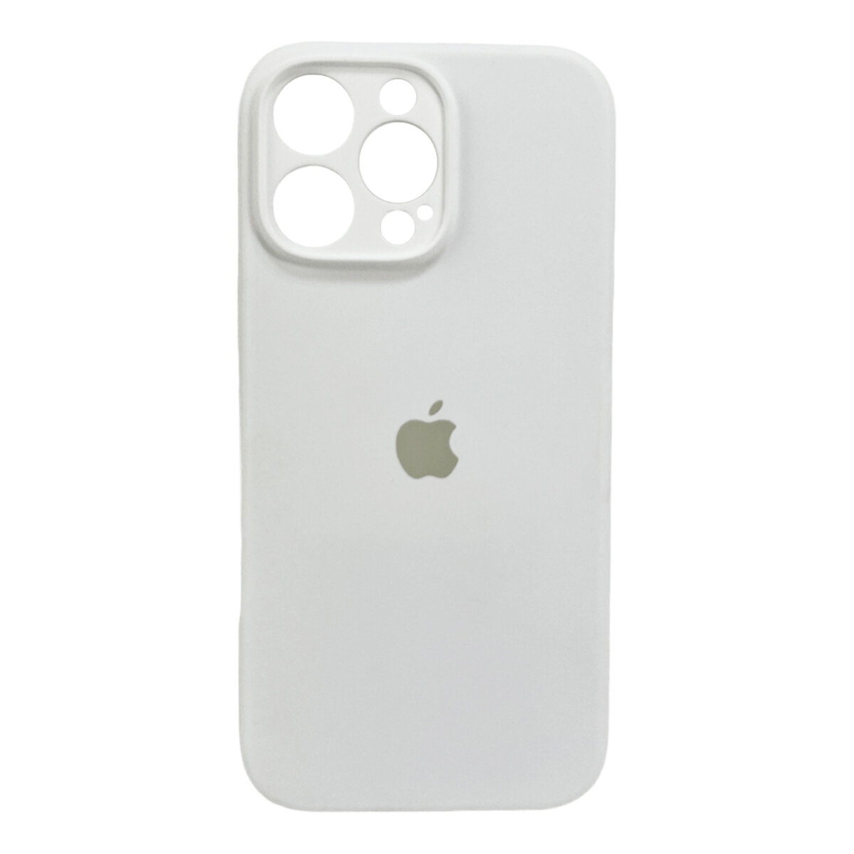 Чехол Silicone Full Case Camera Protect (AA) Apple iPhone 16 Pro Max (Белый) на картинке №1