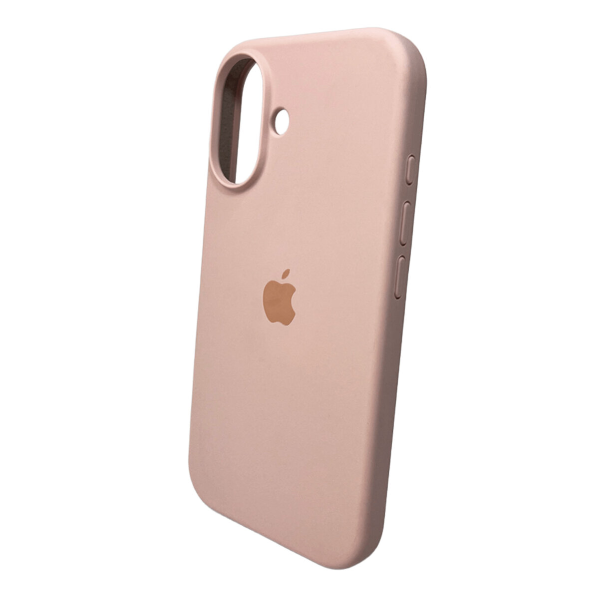 Чехол Silicone Full Case AA Open Camera Apple iPhone 16 | Микрофибра (Светло-Розовый) на картинке №4