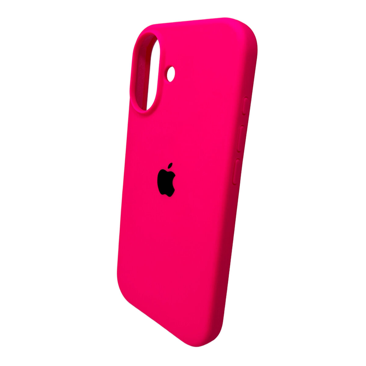 Чехол Silicone Full Case AA Open Camera Apple iPhone 16 | Микрофибра (Розовый) на картинке №3