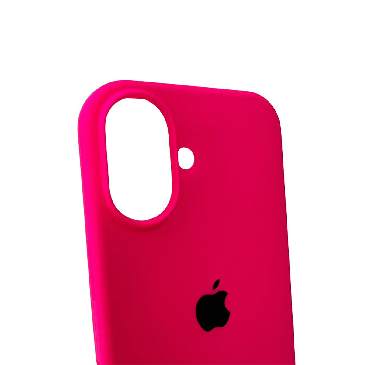 Чехол Silicone Full Case AA Open Camera Apple iPhone 16 | Микрофибра (Розовый) на картинке №4