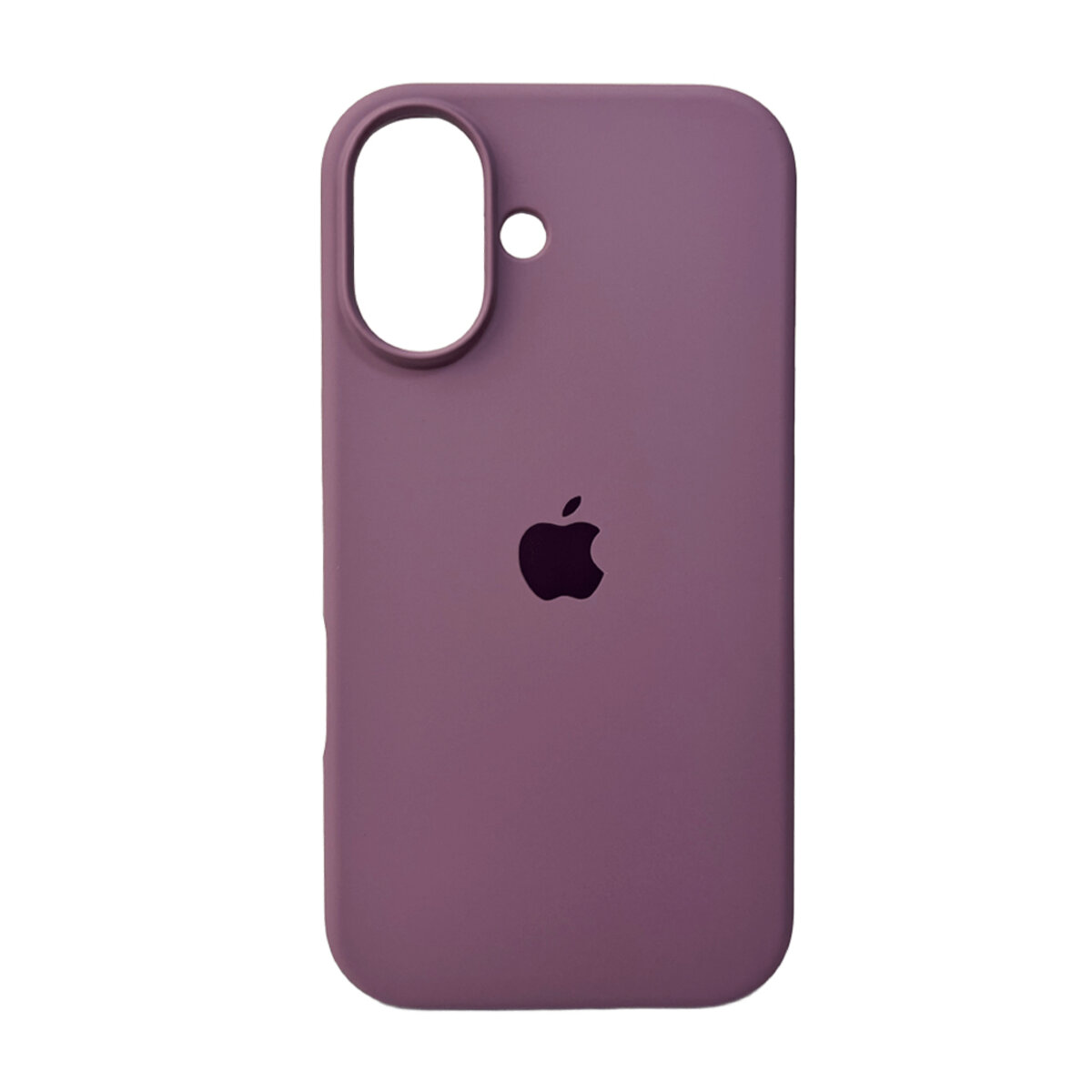 Чехол Silicone Full Case AA Open Camera Apple iPhone 16 | Микрофибра (Фиолетовый) на картинке №1