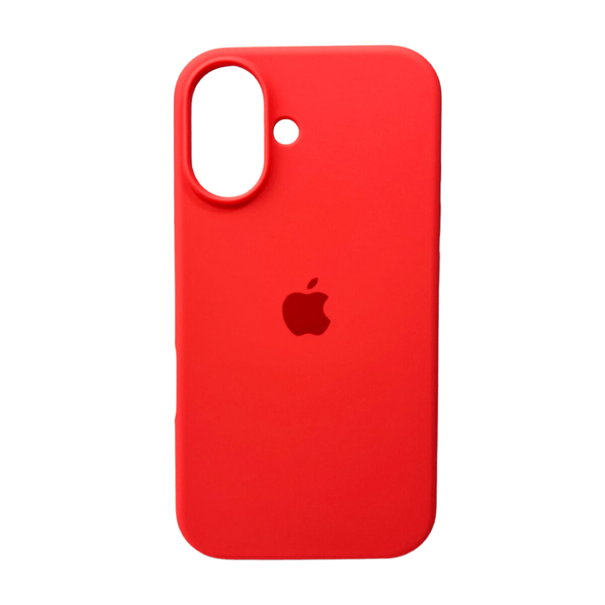 Чехол Silicone Full Case AA Open Camera Apple iPhone 16 | Микрофибра (Розовый) на картинке №1