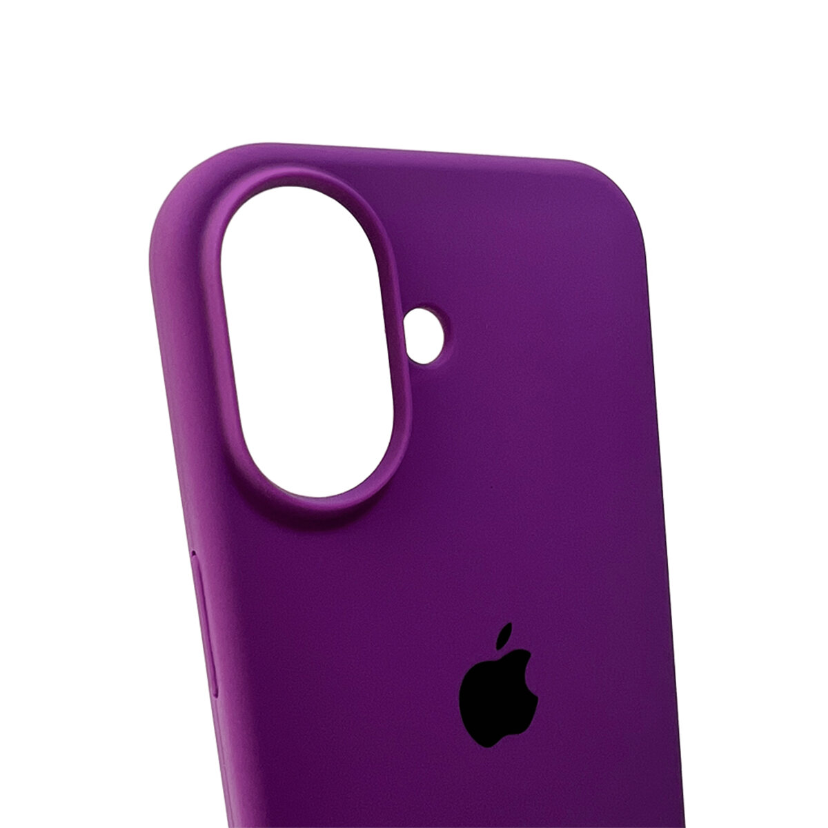 Чехол Silicone Full Case AA Open Camera Apple iPhone 16 | Микрофибра (Фиолетовый) на картинке №4